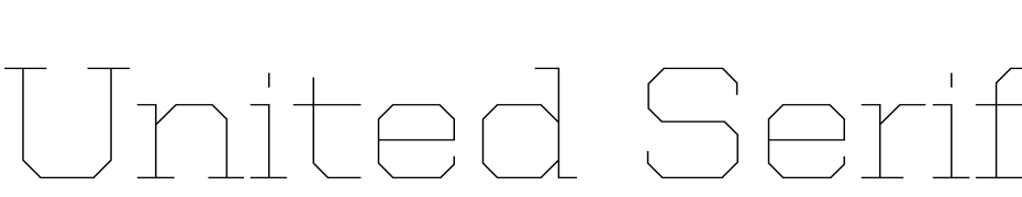 United Serif Semi Ext Thin cкачати шрифт безкоштовно